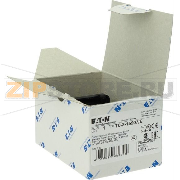 Переключатель, контакты: 4, 20 A, передняя панель: AUTO-0-HAND Eaton T0-2-15907/E 