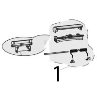 Hinge set w. handle Bartscher CFXB-138-195