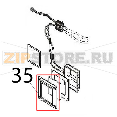 Lamp guard Angelo Po FM1221E1 Lamp guard Angelo Po FM1221E1Запчасть на деталировке под номером: 35