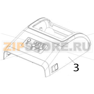 Cover assembly for white healthcare models (includes media window) Zebra ZD421 Direct Thermal Cover assembly for white healthcare models (includes media window) Zebra ZD421 Direct ThermalЗапчасть на деталировке под номером: 3
