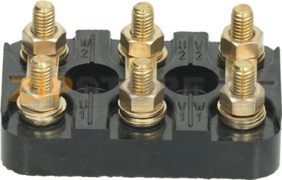 TERMINAL BLOCK BLACK 70x45x15 mm 