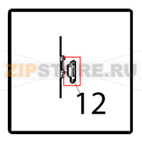 Male half hinge Angelo Po FM1221E1