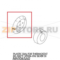 Plastic dial for thermostat 80-300°C XF006-016 silver DI Unox XF 090P