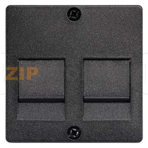 DELTA I-SYSTEM ЧЕРНЫЙ МЕТАЛЛИК НАКЛАДКА СО ШТОРКАМИ ДЛЯ МОД. JACK PLUG-IN CONN. Siemens 5TG2125 