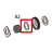 Graphite washer, Φ23*Φ15.2*0.5t/mm Godex EZ-1305