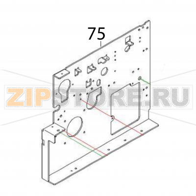 Side frame (R) Sato SG112-ex Side frame (R) Sato SG112-exЗапчасть на деталировке под номером: 75Название запчасти на английском языке: Side frame (R) Sato SG112-ex.