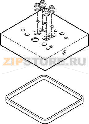 Плита пневматическая, многоканальная Festo CPV10-VI-P2-1/8-C 