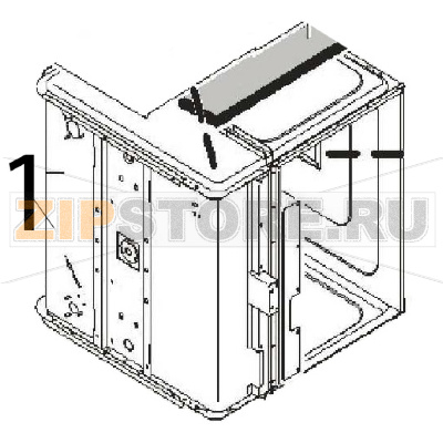 Cooking chamber Angelo Po FM1011E1 Cooking chamber Angelo Po FM1011E1Запчасть на деталировке под номером: 1