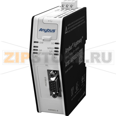 Шлюз сетевой 24 В/DC, USB, RJ-45, Ethernet, 1 шт Anybus AB9001 