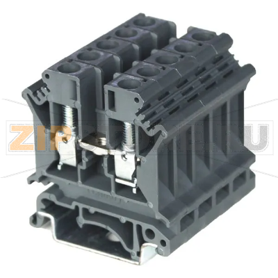 Клемма проходная, серая CHIKU RTB 6 