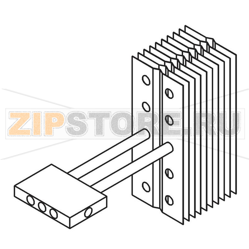 Соединитель для тепловых труб 60x12x40 мм QuickCool QG-IF-A8-1X2 