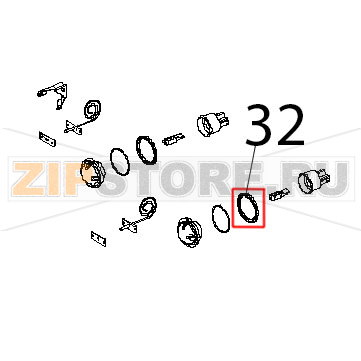 Guarnizione portalampada DE=53.2, DI=44.2, SP=3.2, PTFE P Unox XVC 504 Guarnizione portalampada DE=53.2, DI=44.2, SP=3.2, PTFE P Unox XVC 504Запчасть на деталировке под номером: 32