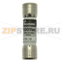 Предохранитель, 10 A, AC 600 В, 100 кА, 10x38 мм, UL, CSA, быстродействующий Eaton LIMITRON FAST