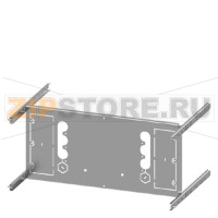 SIVACON S4 EBS SENTRON 3VA 3VA23 (400 A) 4-pole Mounting position horizontal Plug-in base, Insert Number of switches 1 Height 250 mm device holder Width 600 mm Branch heights 250, 350mm Siemens 8PQ6000-8BA26