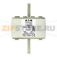 Предохранитель, 1800 A, AC 600 В, 200 кА, DIN 3, 76x76x109 мм, aR, DIN, IEC Eaton FUSE 1800A 60
