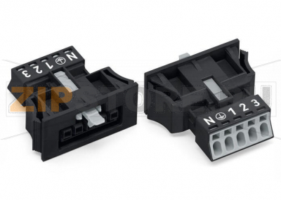 Защелкивающаяся розетка; 5-пол.; Код. A; 1,50 mm; черные Wago 890-705 Protected against mismating and maintenance-freePush-in CAGE CLAMP® spring pressure connection technology allows solid conductors to be simply pushed into a unit.Low profile with 4.4 mm pole spacingWhen assembled, the installation connectors comply with IP40 and are suitable for easily accessible areas....