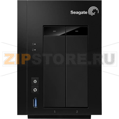 Хранилище сетевое 1200 МГц, 512 Мб, SATA, 2 отсека для HDD, 120x170x218 мм Seagate STCT200 