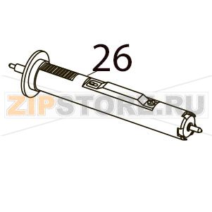 Ribbon shaft ass&#039;y (feed) Toshiba TEC B-SX4T-GS10/20-QQ-US Ribbon shaft ass'y (feed) Toshiba TEC B-SX4T-GS10/20-QQ-USЗапчасть на деталировке под номером: 26
