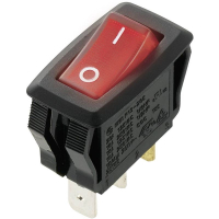 Переключатель клавишный 250 В/AC, 16 А, 1 x выкл/вкл TRU Components TC-R13-205B-01