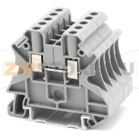 Клемма проходная, универсальная, серая CHIKU RUT 4