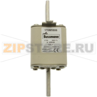 Предохранитель, 315 A, AC 690 В, 200 кА, 55x71x150 мм, aR, DIN, IEC Eaton FUSE 315A 690V DIN 2* AR