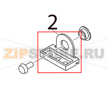 Media sensor attachment plate Toshiba TEC B-SX4T-GS10/20-QQ-US Media sensor attachment plate Toshiba TEC B-SX4T-GS10/20-QQ-USЗапчасть на деталировке под номером: 2