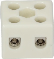 ДВУХПОЛЮСНАЯ КЕРАМИЧЕСКАЯ КЛЕММНАЯ КОЛОДКА