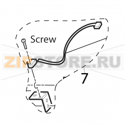 Headlift sensor with cable and bracket Intermec PD41 Headlift sensor with cable and bracket Intermec PD41Запчасть на деталировке под номером: 7Название запчасти на английском языке: Headlift sensor with cable and bracket Intermec PD41.