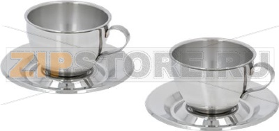 НАБОР 2 СТАЛЬНЫЕ ЧАШКИ ДЛЯ КАПУЧИНО MOTTA 