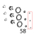 Molded motor support gasket Unox XB 895