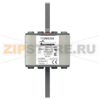 Предохранитель, 400 A, AC 690 В, 200 кА, size 2, 61x61x126 мм, aR, IEC Eaton FUSE 400A 690V 2E/