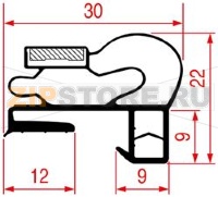 MIDDLE EDGED GASKET 1540x729 mm