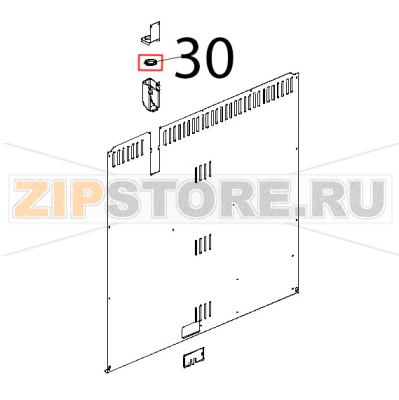 Guarn. antivibr. camino-scarico Unox XBC 804 Guarn. antivibr. camino-scarico Unox XBC 804Запчасть на деталировке под номером: 30