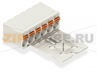 1-conductor THT female header; 1.4 mm O solder pin; угловые; 2,5 мм; Шаг контактов 5 мм; 12-пол.; светло-серые Wago 2092-1362