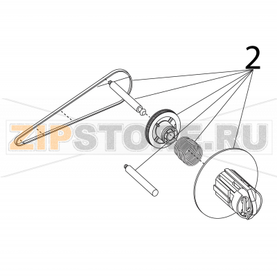 Liner takeup unit assembly Intermec PF2i Liner takeup unit assembly Intermec PF2iЗапчасть на деталировке под номером: 2Название запчасти на английском языке: Liner takeup unit assembly Intermec PF2i.