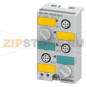 ASISAFE МОДУЛЬ K45F TWO SAFE INPUTS 2FDI И TWO STANDARD OUTPUTS 2DO C AUX. VOLTAGE SUPPLY UAUX 24V DC MOUNTING PLATE 3RK19012EA00 ДО BE ORDEКРАСН. SEPARATELY 2 X STANDARD OUTPUTS 1A, OUTPUT SUPPLY ОТ  24 V DC. 4 X M12 SOCKET. MOUNTING PLATE 3RK19012EA00 Д 