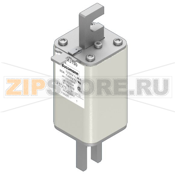 Предохранитель, 80 A, AC 1250 В, 100 кА, size 1, 45x58x138 мм, aR, DIN, IEC Eaton FUSE 80A 1250 