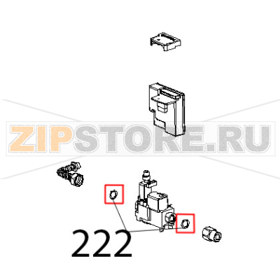 Rondella all. 24x18x1.5, tenuta gas Unox XBC 815G Rondella all. 24x18x1.5, tenuta gas Unox XBC 815GЗапчасть на деталировке под номером: 222