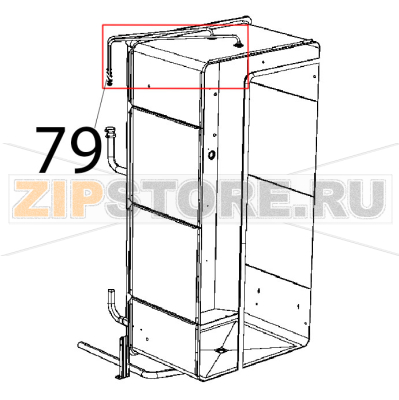 Riduzione intermedia D10-D8 Unox XBC 1005E Riduzione intermedia D10-D8 Unox XBC 1005EЗапчасть на деталировке под номером: 79