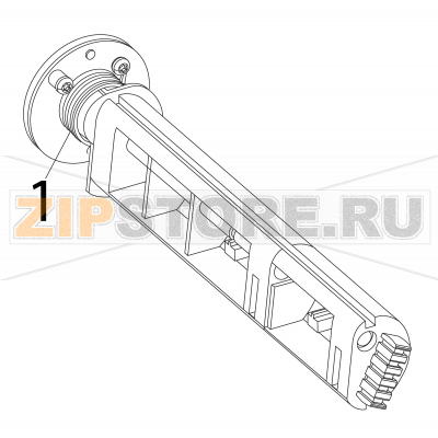 Edge guide Intermec PX6i Edge guide Intermec PX6iЗапчасть на деталировке под номером: 1Название запчасти на английском языке: Edge guide Intermec PX6i.