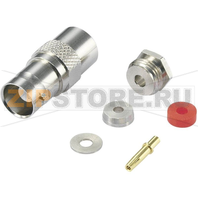 Разъем BNC, 50 Ом, 1 шт TRU Components 734037 