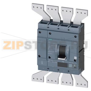 circuit breaker 3VA2 IEC frame 1250 breaking capacity class  C Icu=110kA @ 415 V 4-pole, line protection ETU550,  LSI, In=1250A overload protection Ir=500A ...1250A short circuit protection Isd=0,6..10x In, Ii=1,5..10x In N conductor protection adjustable 