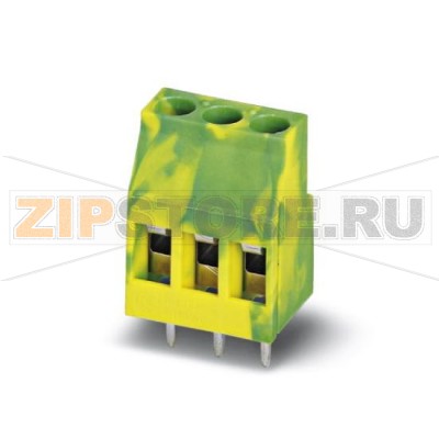 Клеммы для печатного монтажа Phoenix Contact MKDS 3/ 2-B-5,08 GNYE Номинальный ток: 24 А, Номинальное напряжение: 400 В, Размер шага: 5,08 мм, Полюсов: 2, Тип подключения: Винтовые зажимы, Монтаж: пайка, Направление подключения, проводник / печатная плата: 0 °, Цвет: желто-зел., Разъемы снабжены внутренней перемычкой.Минимальный заказ: 50 шт.Упаковка: 50 шт.