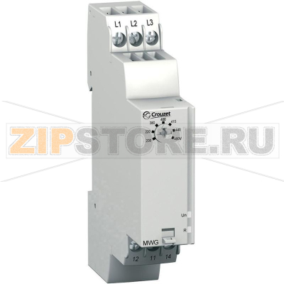 Реле контроля напряжения 208-480 В/AC, 1 шт Crouzet MWG 