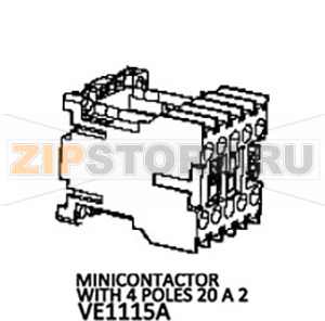 Minicontactor with 4 poles 20 A 2 Unox XBC 805E Minicontactor with 4 poles 20 A 2 Unox XBC 805EЗапчасть на деталировке под номером: 166Название запчасти на английском языке: Minicontactor with 4 poles 20 A 2 Unox XBC 805E