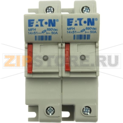 Держатель предохранителя, 50 A, AC 690 В, 14x51 мм, 2P, IEC Eaton 2P 14x51 Fuse Holder 