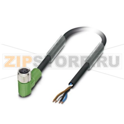 Кабель для датчика / исполнительного элемента Phoenix Contact SAC-4P-20,0-PUR/M 8FR 0,34 4-полюсн., PUR без галогенов, темно-серый RAL 7021, свободный конец, к Гнездо угловой M8, Длина кабеля: 20 м.Минимальный заказ: 1 шт.Упаковка: 1 шт.