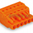 MCS MIDI Classic 1-conductor female plug; with integrated end plate; 2.5 mm; Pin spacing 5.08 mm; 21-pole; 2,50 mm; orange Wago 231-321/102-000 - MCS MIDI Classic 1-conductor female plug; with integrated end plate; 2.5 mm; Pin spacing 5.08 mm; 21-pole; 2,50 mm; orange Wago 231-321/102-000