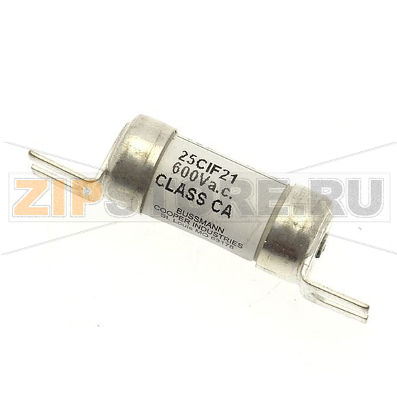 Предохранитель, 25 A, AC 600 В, DC 250 В, 200 кА, HRCI-CA, 14x55 мм, CSA Eaton 25A 600V BRUSH FUS 