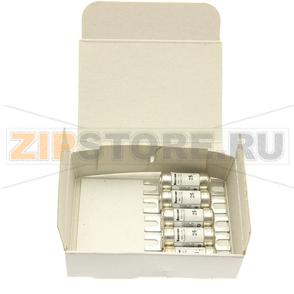 Предохранитель, 25 A, AC 600 В, DC 250 В, 200 кА, HRCI-CA, 14x55 мм, CSA Eaton 25A 600V BRUSH FUS 